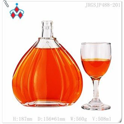 Brandewijn fles en glazen set