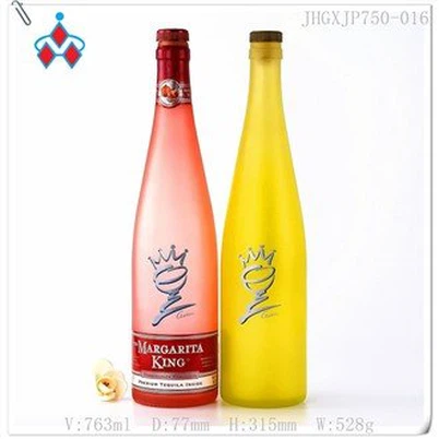 Helder glas tequilas flessen